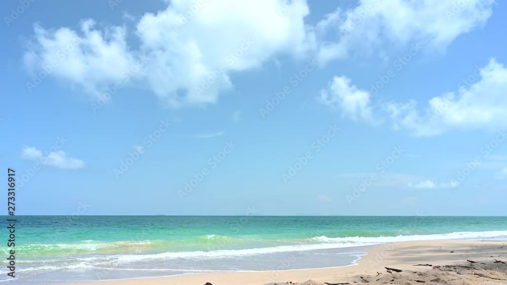 Beautiful Beach Sea in Summer time at phuket Thailand 4K footage Beautiful Beach Sea in Summer time at phuket Thailand 4K footage