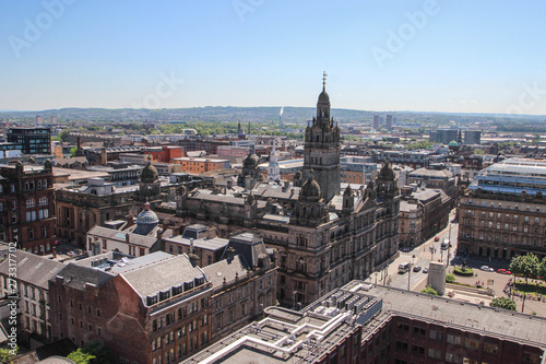 Glasgow George Square panomaric view