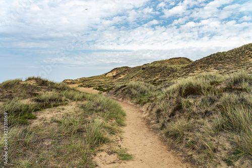 Sylt -Awesome View to Grass- and Sand-Dunes at Kampen Cliff / Germany