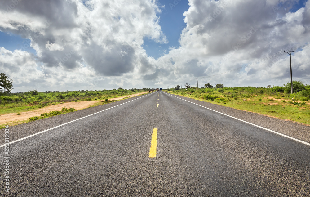 African highway in Kenya