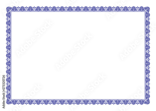 Blue Certificate of Appreciation Border