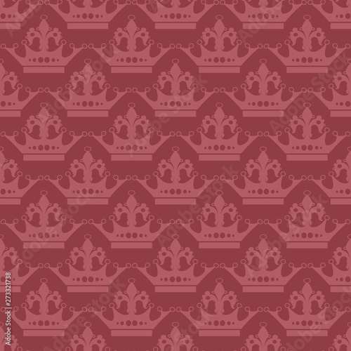 Old-fashioned damask seamless pattetn, vintage wallpaper