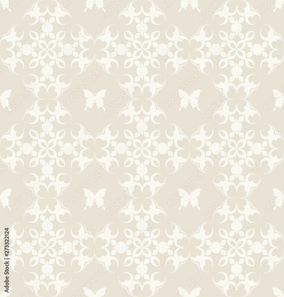 Seamless pattern background in old-fashioned style Seamless pattern background in old-fashioned style