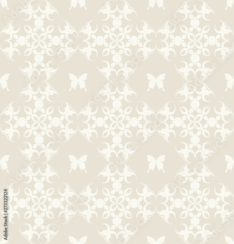 Seamless pattern background in old-fashioned style