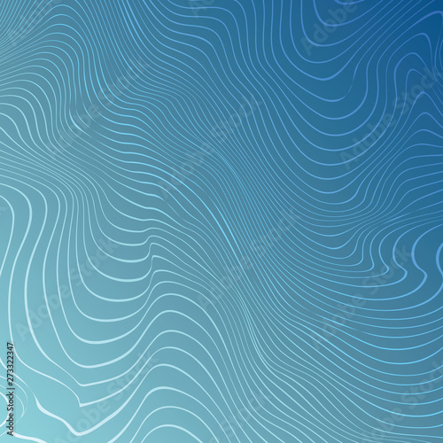 Blue wave background, abstract moire texture, modern smooth texture, dynamic digital background