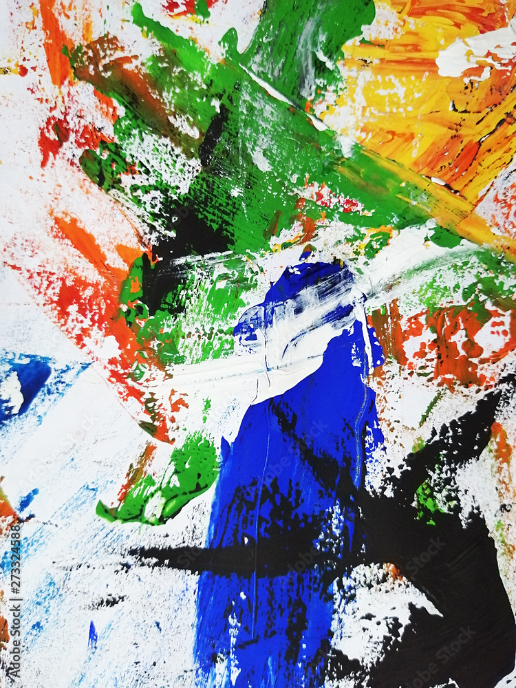 Fototapeta premium Abstract background, hand painted textures, gouache, watercolor, splashes, drops of paint, paint strokes. Design for backgrounds, wallpapers, covers and packaging. Watercolor textures.