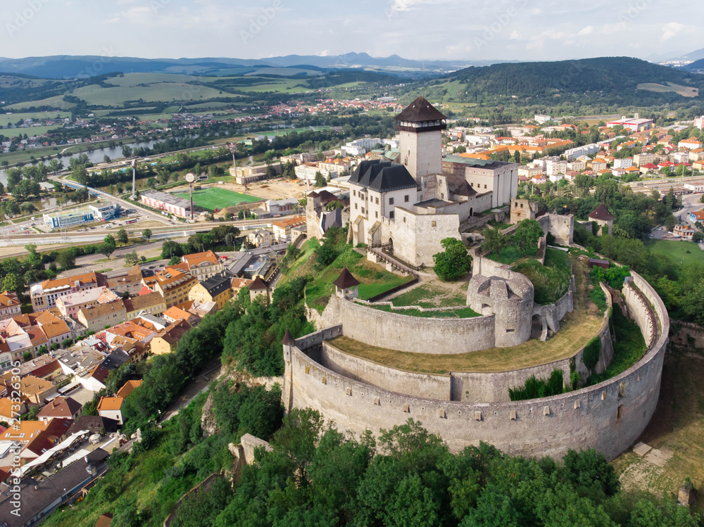 Trencin Castle in Slovakia, Europe