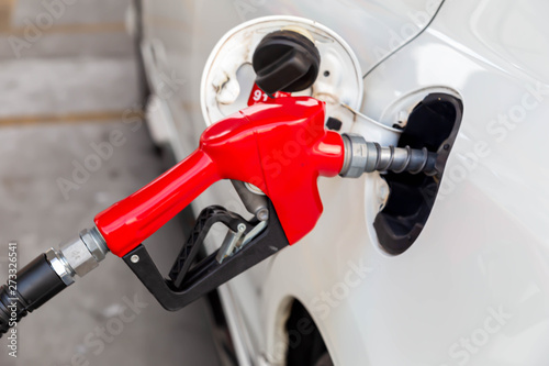 Car refueling on the petrol station.