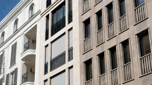 modern building facade, real estate exterior  -