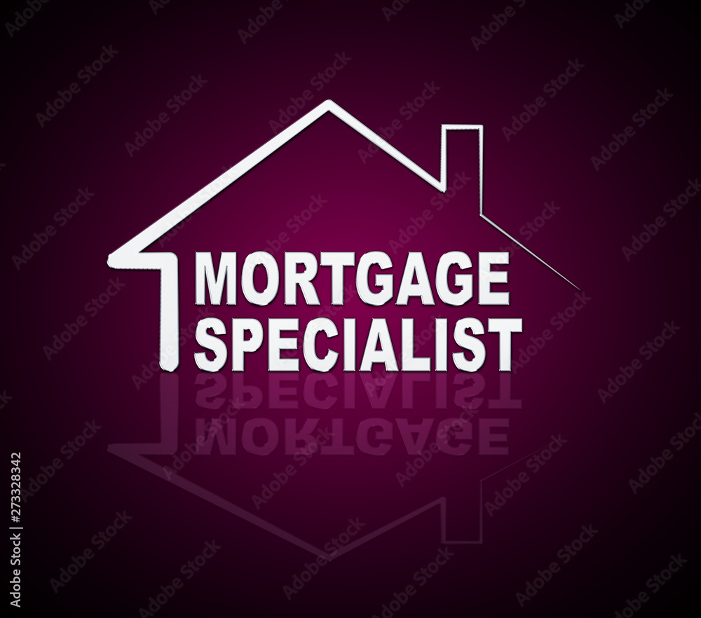 Mortgage Specialist Or Expert Icon Meaning Property Purchase Pro - 3d Illustration