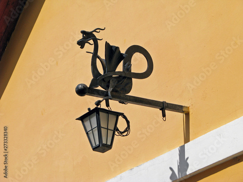 Street lamp in Szentendre, Hungary