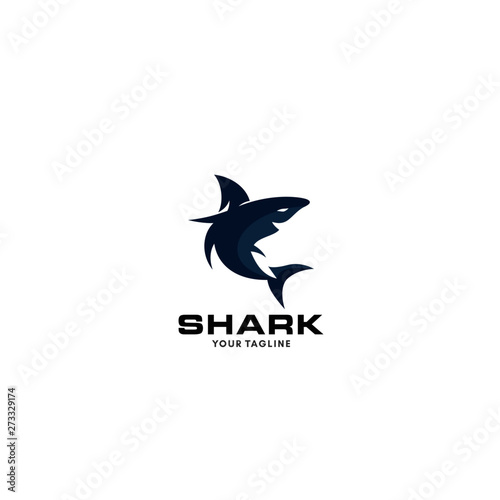 Wild Shark Logo Stock Image