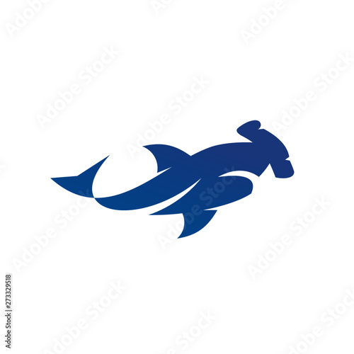 Wild Shark Logo Stock Image