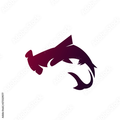 Wild Shark Logo Stock Image