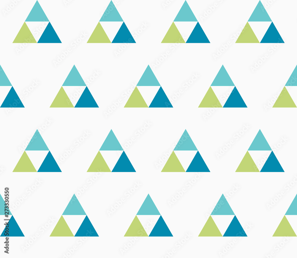 Triangular background. Seamless geometric pattern. Seamless abstract triangle geometrical background. Infinity geometric pattern. Vector illustration.