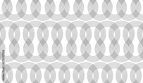 Seamless thin line curly pattern, screen print texture, monochrome texture of curved lines