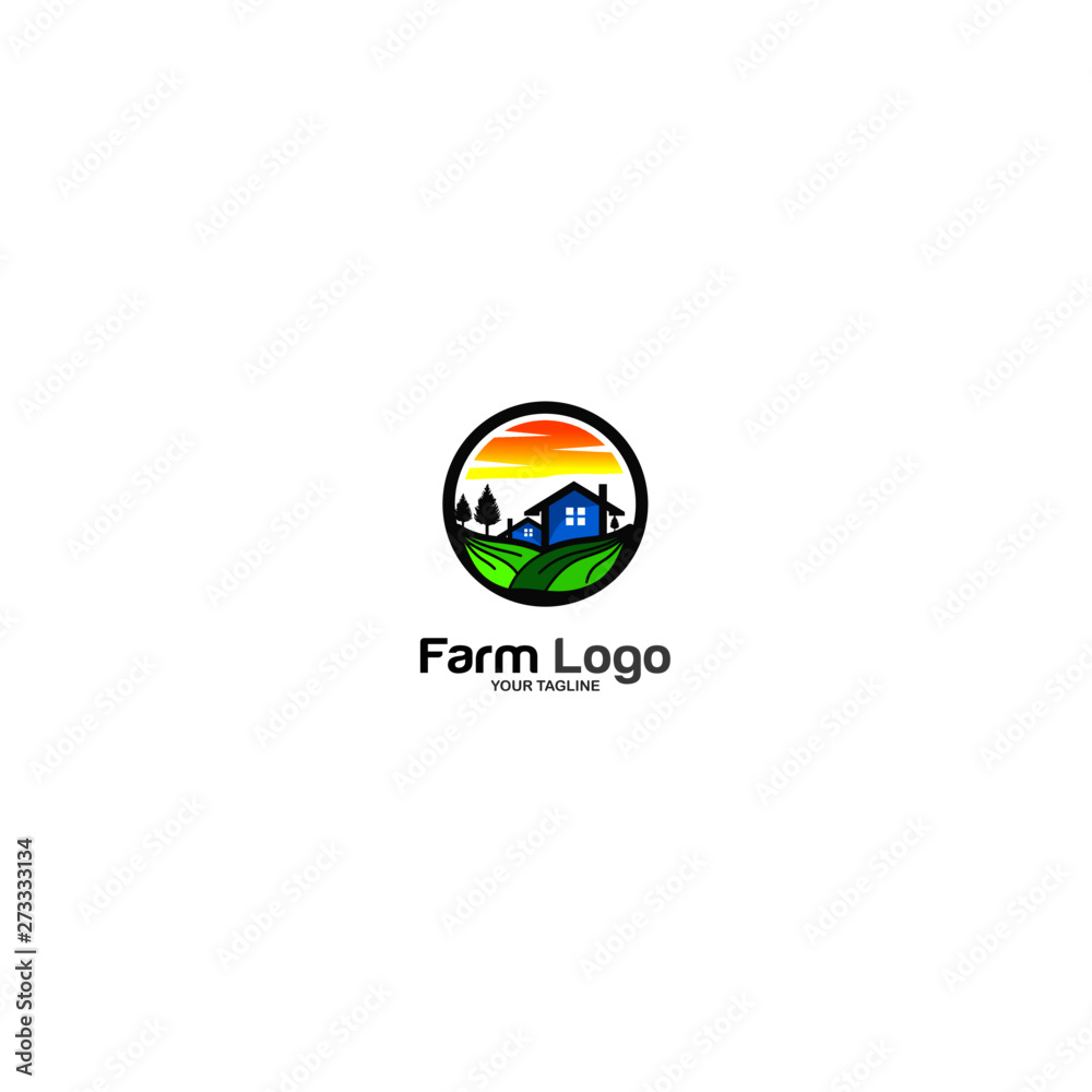 Fototapeta premium Nature Farm Logo Templates