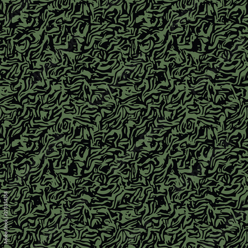 Dark green background  with seamless textured surface and monotone seamless cover. Useful for fabric print, textile decor, interior decor, web page background