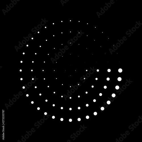 Halftone dots circular pattern, abstract whirligig, abstract vortex, circular pattern, pop art pattern, dotted pattern