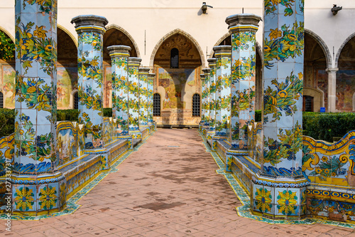 Garden of Santa Clara Monastery in Naples, Italy © kovgabor79