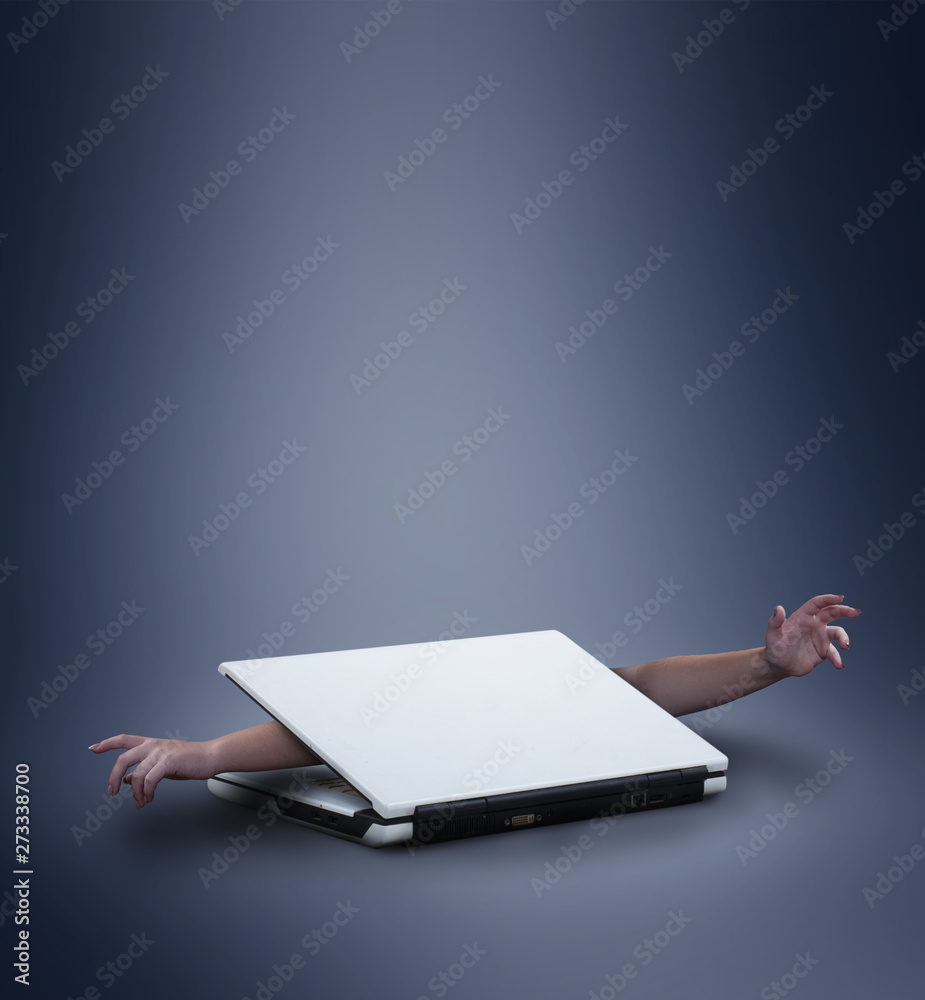 Naklejka premium Hacker concept