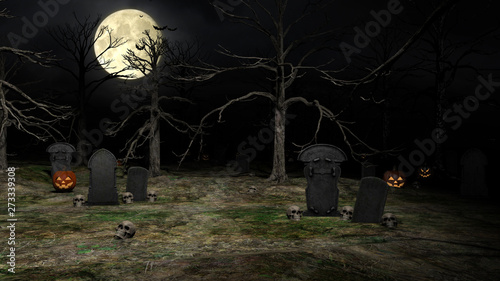 Holloween Tomb Night