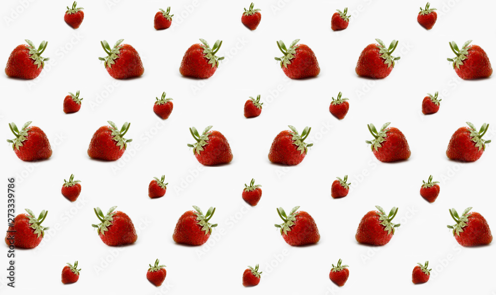 whole red strawberries large quantity on isolated white background small whole red strawberries large quantity on isolated white background small