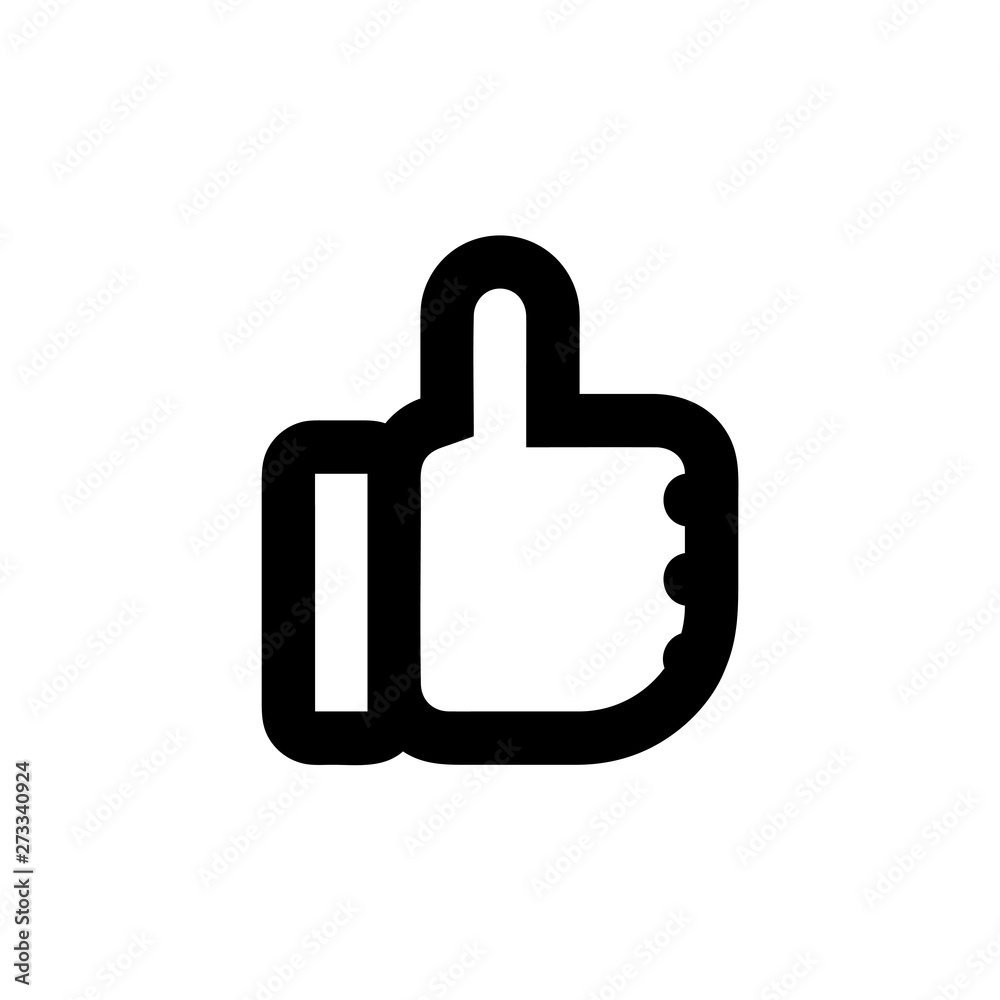 Thumb icon vector isolated on background. Trendy sweet symbol. Pixel perfect. illustration EPS 10. - Vector Thumb icon vector isolated on background. Trendy sweet symbol. Pixel perfect. illustration EPS 10. - Vector