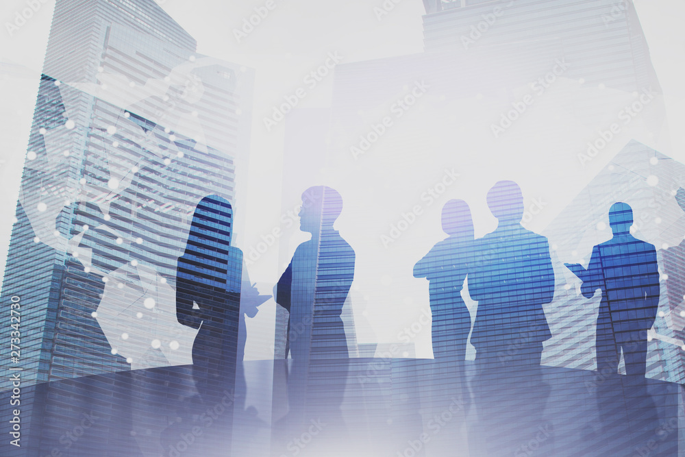 Business people brainstorm, international company Business people brainstorm, international company