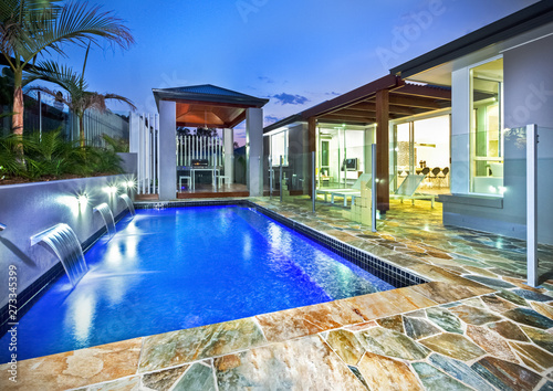 A luxurious pool area © JRstock