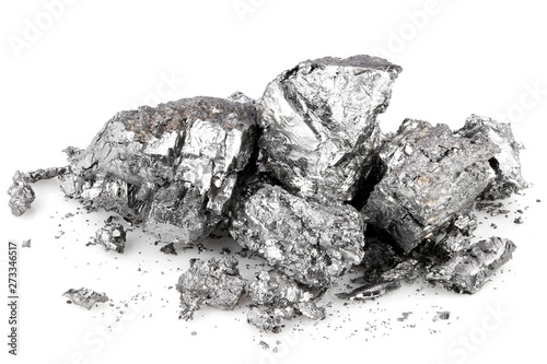 99.58% fine beryllium isolated on white background photo