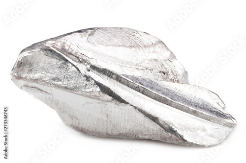 Papier peint 99.995% fine indium isolated on white background