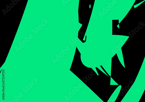 Modern art. Colorful contemporary artwork. Color geometric strokes.