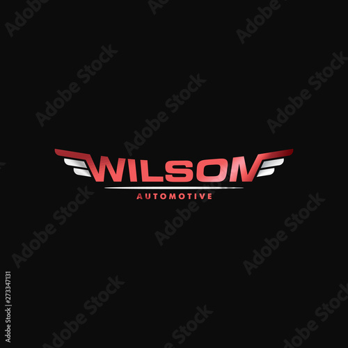 illustration vector graphic of modern, masculine, sophisticated,  word mark for automotive car services and store logo design