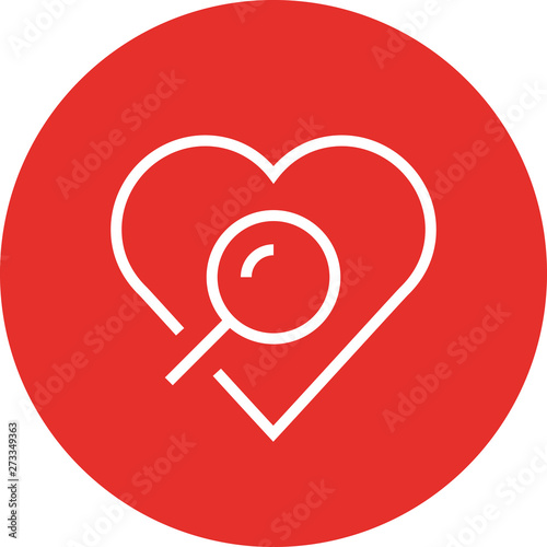 Heart Diagnosis Stress Test Outline Icon