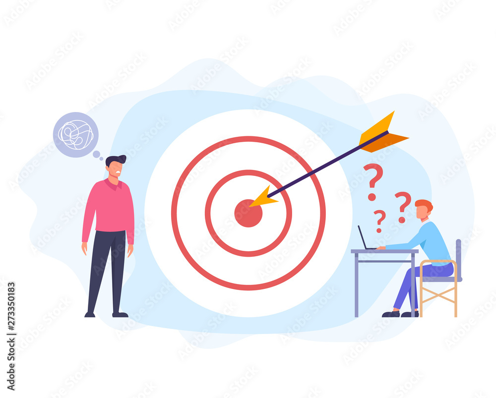 Business plan strategy developing. Teamwork concept. Vector flat graphic design cartoon illustration