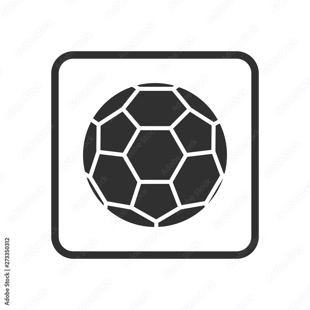 Obraz premium Football icon isolated on white background. soccer ball symbol. ball logo design illustration