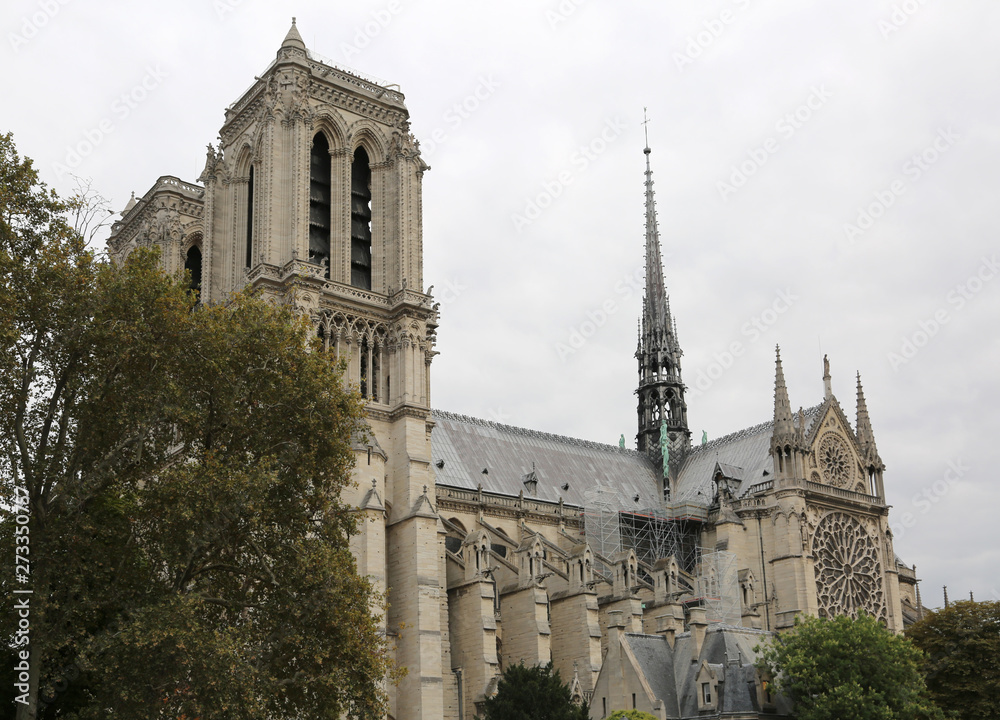 Obraz premium View of Cathedral of Notre Dame de Paris