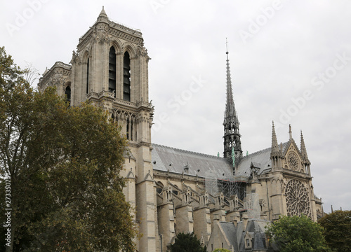 View of Cathedral of Notre Dame de Paris