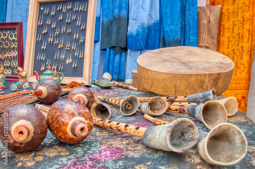 Картината върху платно Traditional musical instruments very old;