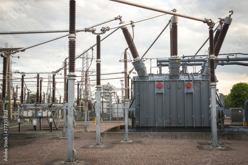 Electricity substation, UK photo