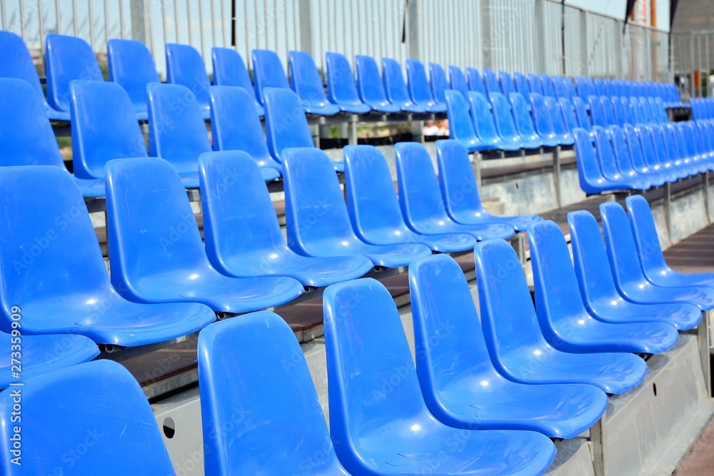 Fototapeta premium rows of empty seats in stadium