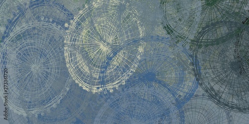 Wallpaper Mural Artistic sketch backdrop material. Abstract geometric pattern. Chaos and random. Modern art drawing painting. 2d illustration. Digital texture wallpaper.  Torontodigital.ca