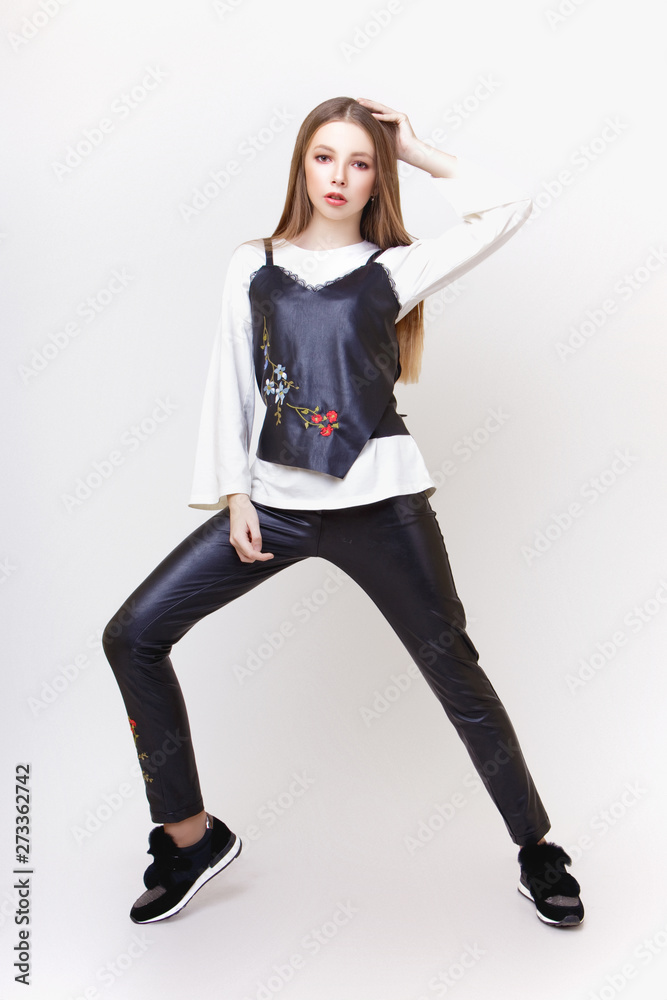 beautiful teen girl in studio beautiful teen girl in studio
