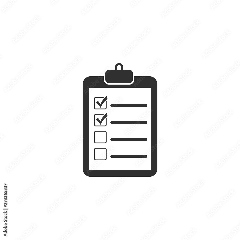 Check list icon vector illustration. One of set web icons. document with check mark symbol. chek mark logo design inspiration Check list icon vector illustration. One of set web icons. document with check mark symbol. chek mark logo design inspiration