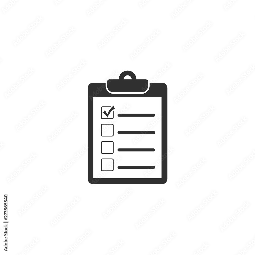 Check list icon vector illustration. One of set web icons. document with check mark symbol. chek mark logo design inspiration Check list icon vector illustration. One of set web icons. document with check mark symbol. chek mark logo design inspiration