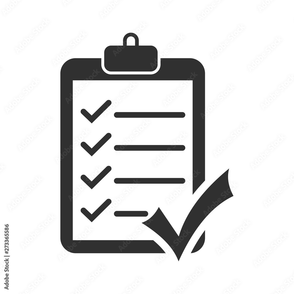 Vector Signo De Check Check list icon vector illustration. One of set web icons. document ...