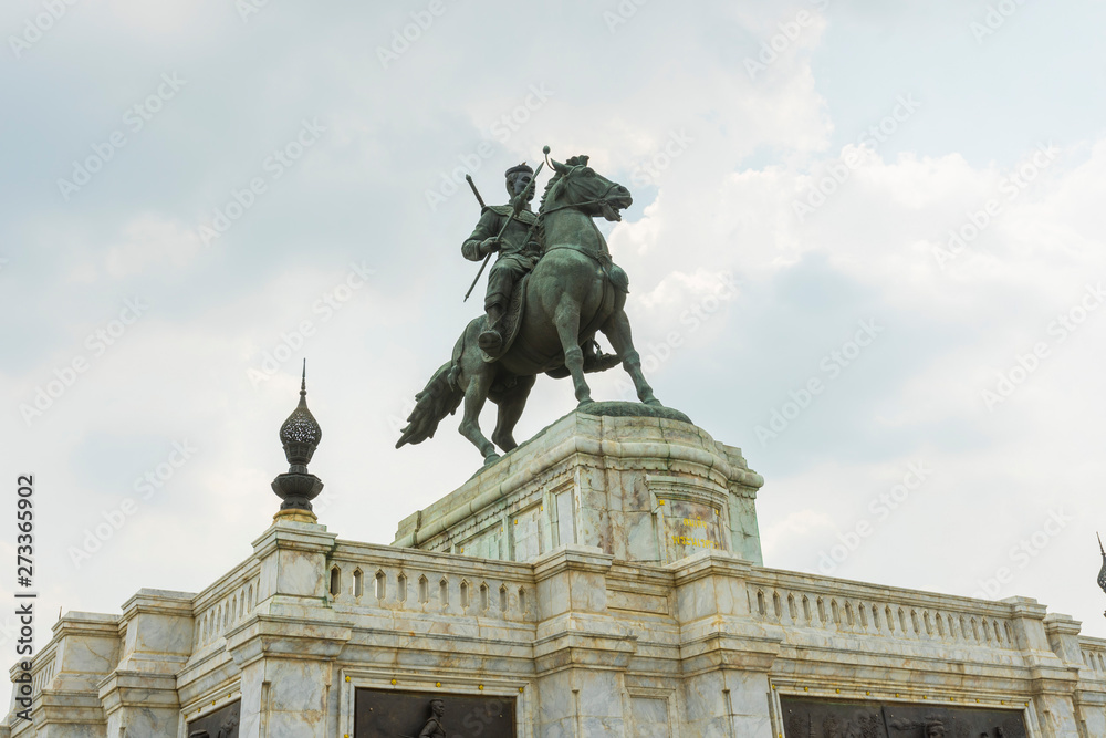 The Monument of King Naresuan in Ayutthaya, Thailand.