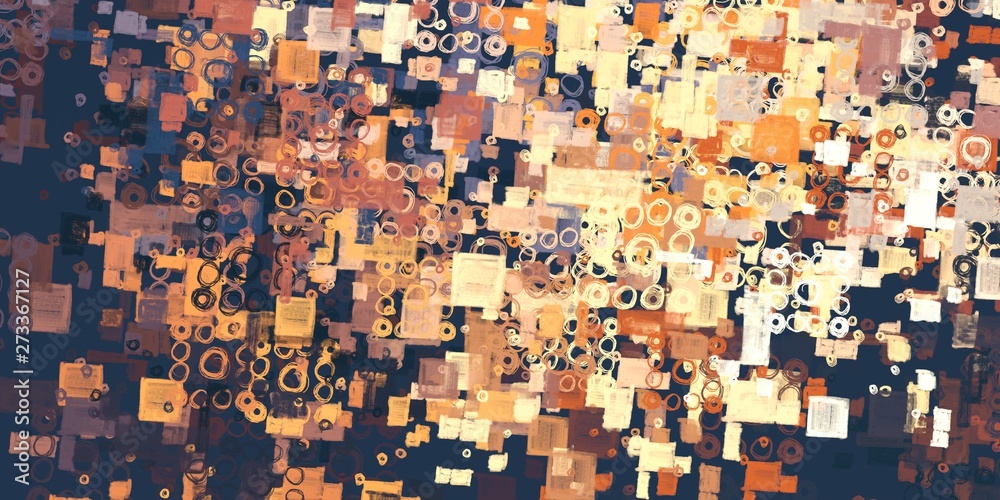 Artistic sketch backdrop material. Abstract geometric pattern. Chaos and random. Modern art drawing painting. 2d illustration. Digital texture wallpaper.