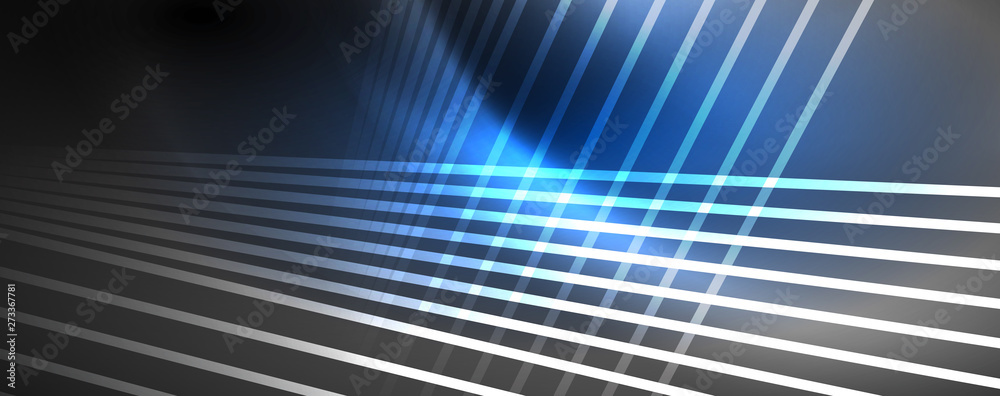 Color light with lines, outer space background, bright rays Color light with lines, outer space background, bright rays